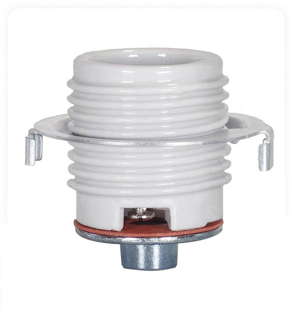 SATCO 80/1073 1/8 x 2-3/50 in. 660W 250V Keyless Threaded Porcelain with Cap and Ring