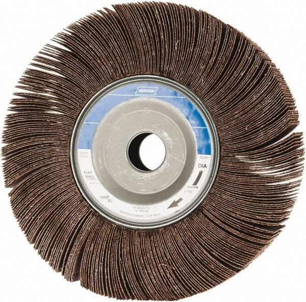 NORTON Norton 63642502701 Flap Wheel 80 Grit 8x2 in Aluminum Oxide