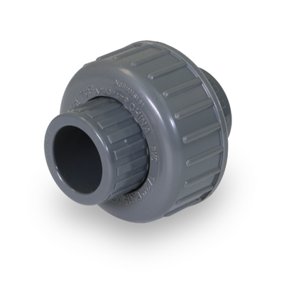 Everflow 385CU012 1/2 PVC Union Solvent Sch80 Gray NSF Approved