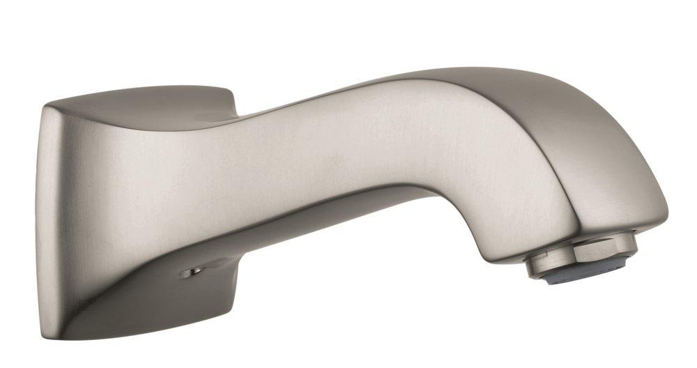 Hansgrohe 13413821 Metris C Non-Diverter Tub Spout in Brushed Nickel