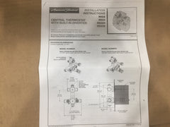 American Standard R522 Universal Mixing Rough-In Valve with NPT Connections and Integrated Service Stops - No Shared Functions