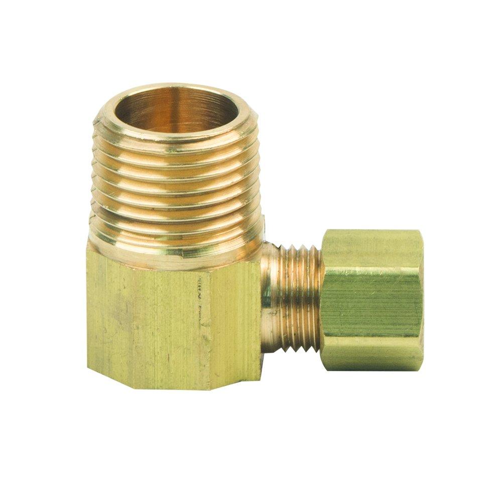 BrassCraft 69-4-2X 1/4 x 1/8 in. OD Tube x MIP Brass Compression Elbow