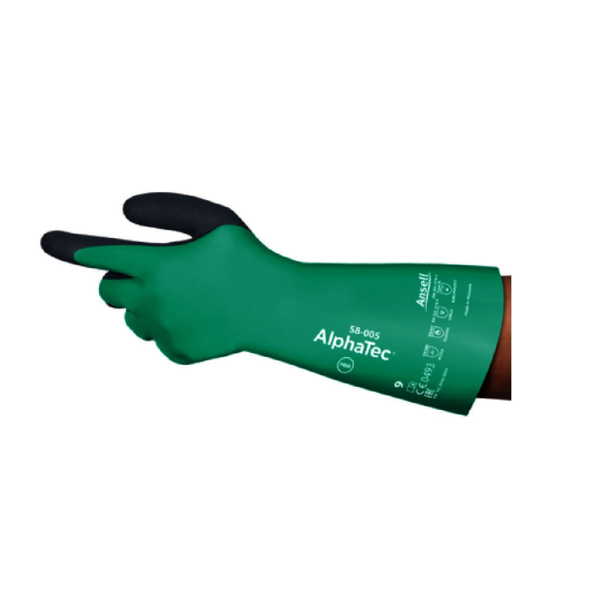 ANSELL Ansell 58005120 AlphaTec 58-005 Chemical Resistant Gloves Size 12