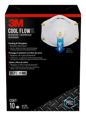 3M 3M 8511HB1-C-PS N95 Valved Respirator 10 Pack