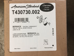 American Standard T430730.002 Berwick Central Thermostat Trim Kit Less Valve Chrome