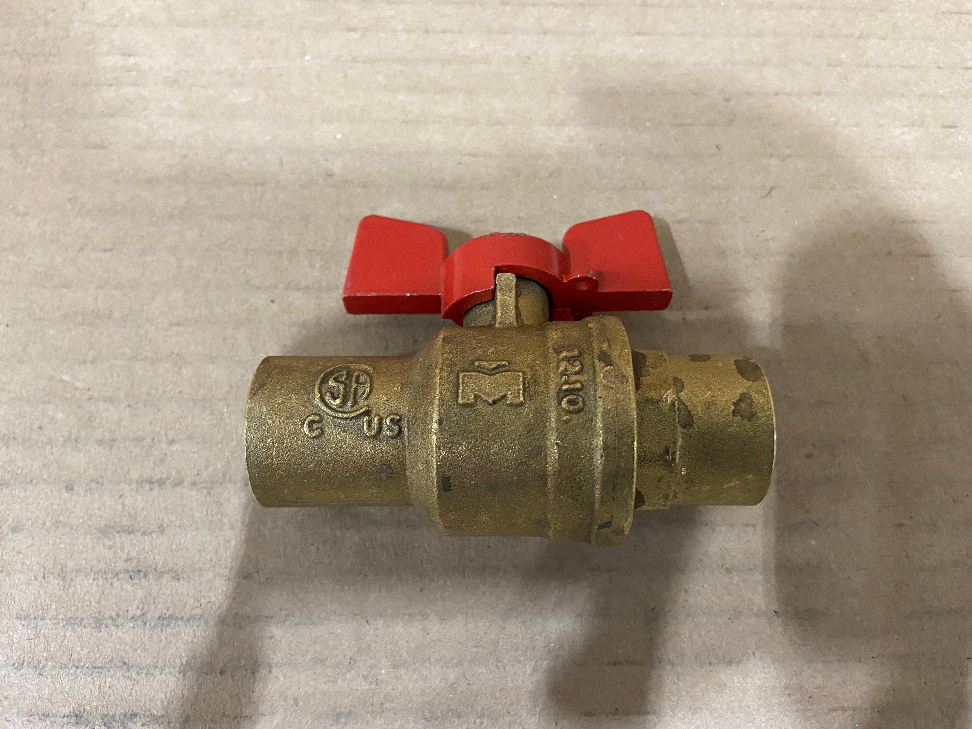 Mueller 107-454T 3/4 Ball Valve With T-Handle