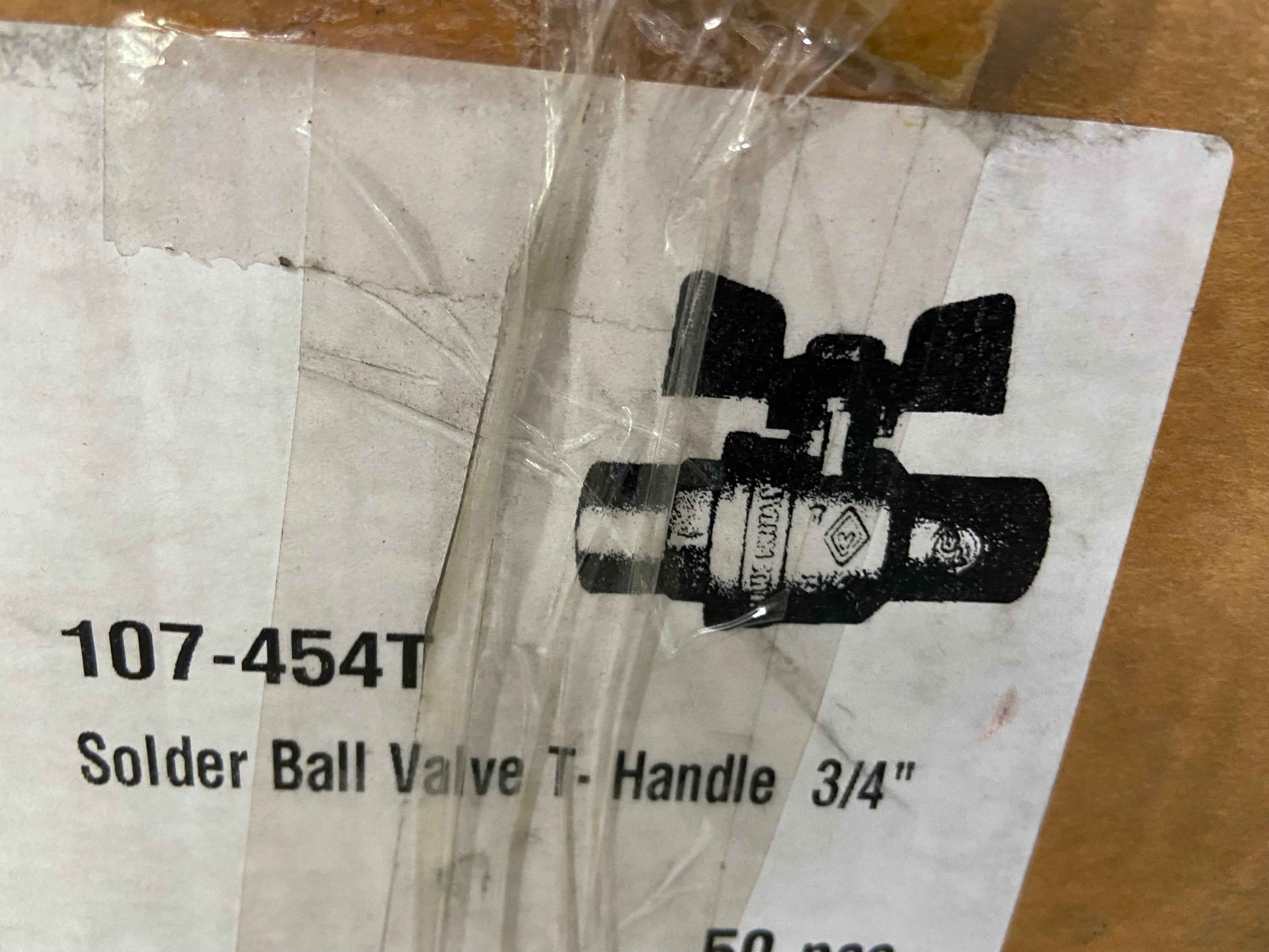 Mueller 107-454T 3/4 Ball Valve With T-Handle