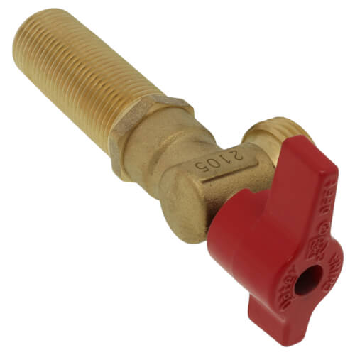 Oatey 38870 Brass Alloy Valve Quarter Turn 3/4 Inch Copper Sweat Connection Red Handle