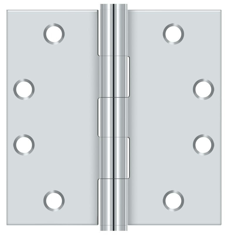 DELTANA Deltana S45U26 Square Hinge Heavy Duty 4.5x4.5 in Bright Chrome