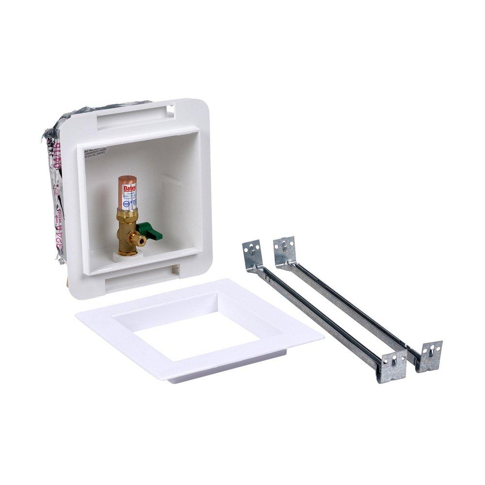 Oatey 39124 PEX Connection Ice Maker Supply Box 1/4 TURN (5-9/10 inch x 5-4/5 inch x 3-3/4 inch)