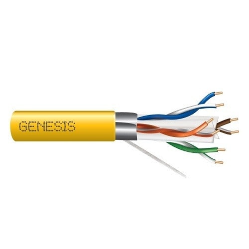 SOUTHWIRE Genesis Cable 53931102 Cat6a Plenum Cable 23AWG 4-pair