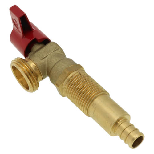 Oatey 38977 Brass Washing Machine Outlet Box Valve Red