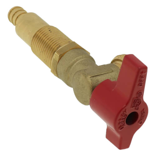 Oatey 38977 Brass Washing Machine Outlet Box Valve Red