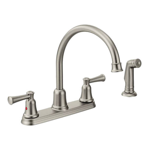 CLEVELAND FAUCET Cleveland Faucet 41613CSL Two-Handle Kitchen Faucet 4-Hole (8-Inch Center)