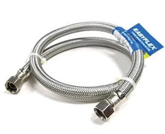 Easyflex EF-FC-12F12F-16 SS Braided Faucet Connector, 1/2FIP x 1/2FIP, 16