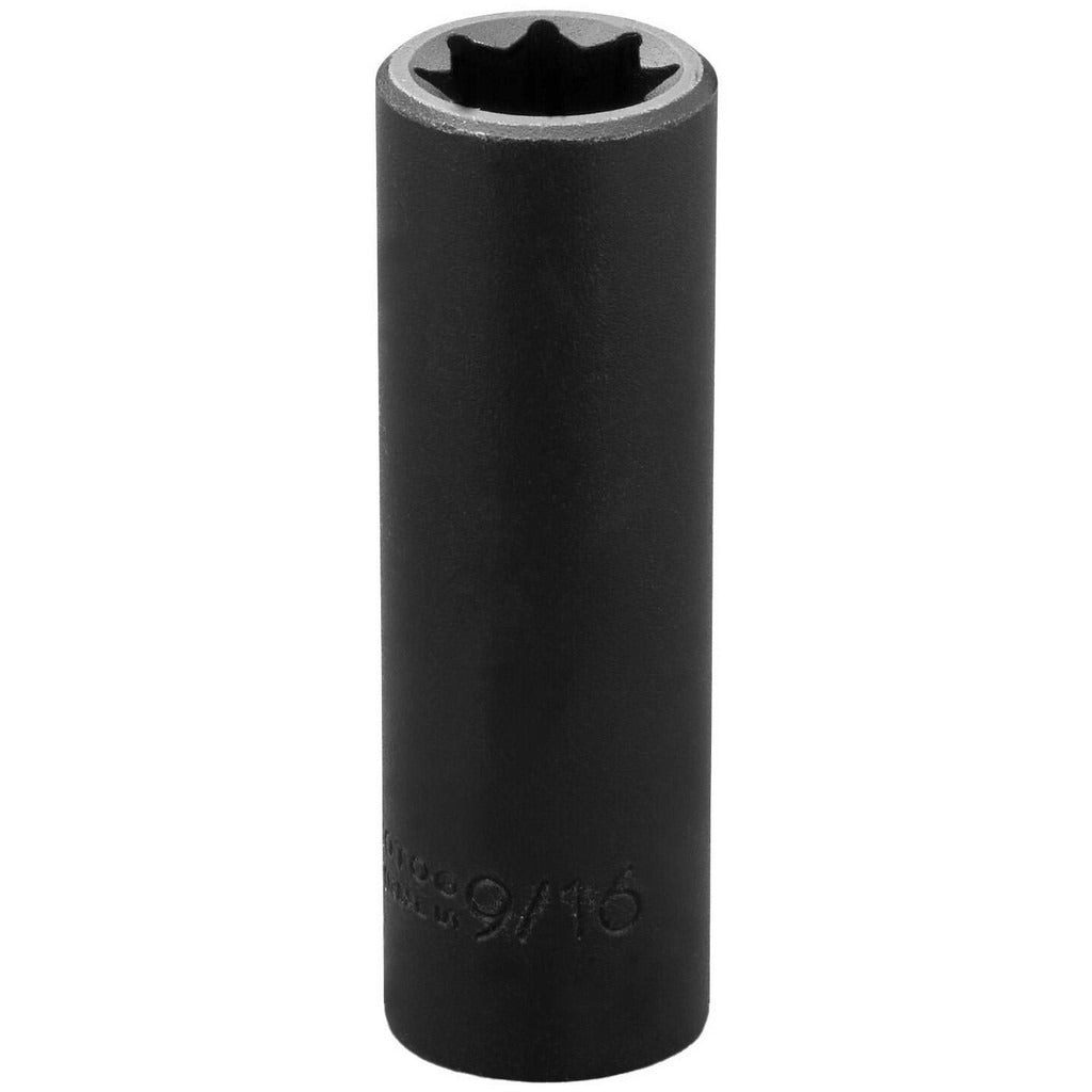 PROTO Proto J7318S Impact Socket 1/2 in Drive 9/16 in 8 Point