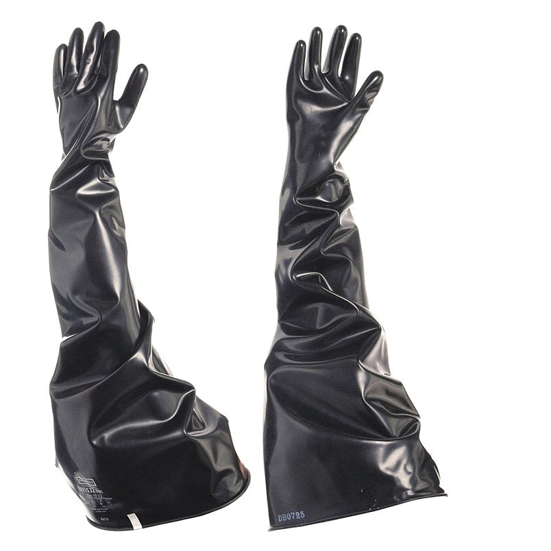 Honeywell North 8N1532/10H Premium Grade Smooth Finish Glove Box Gloves Neoprene Black 32 In L