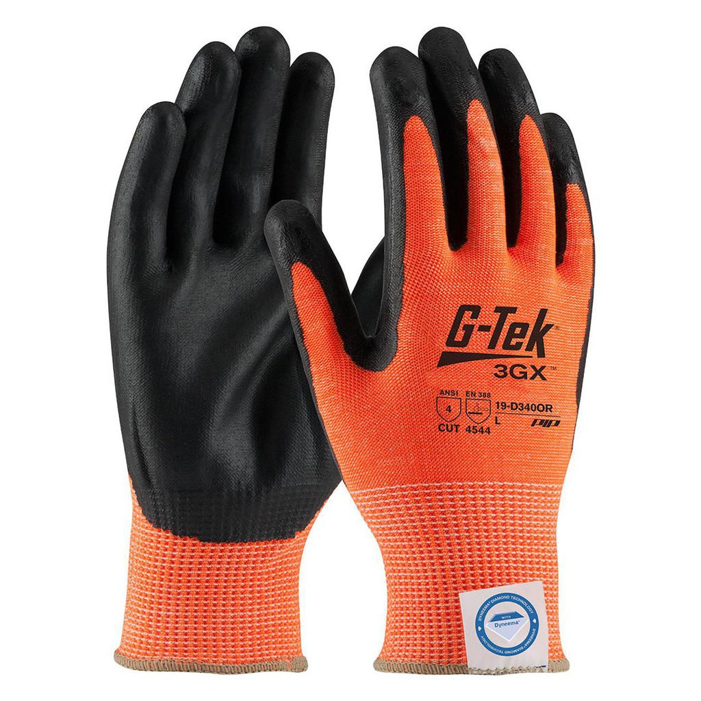PIP Pip 19-D340OR/M Cut Resistant Gloves Ansi A4 Medium