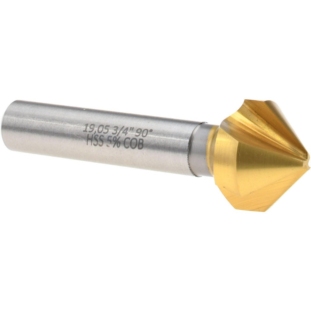 MAGAFOR Magafor 84483119050 Countersink 3/4 in 90 Deg 3 Flute Cobalt Tin