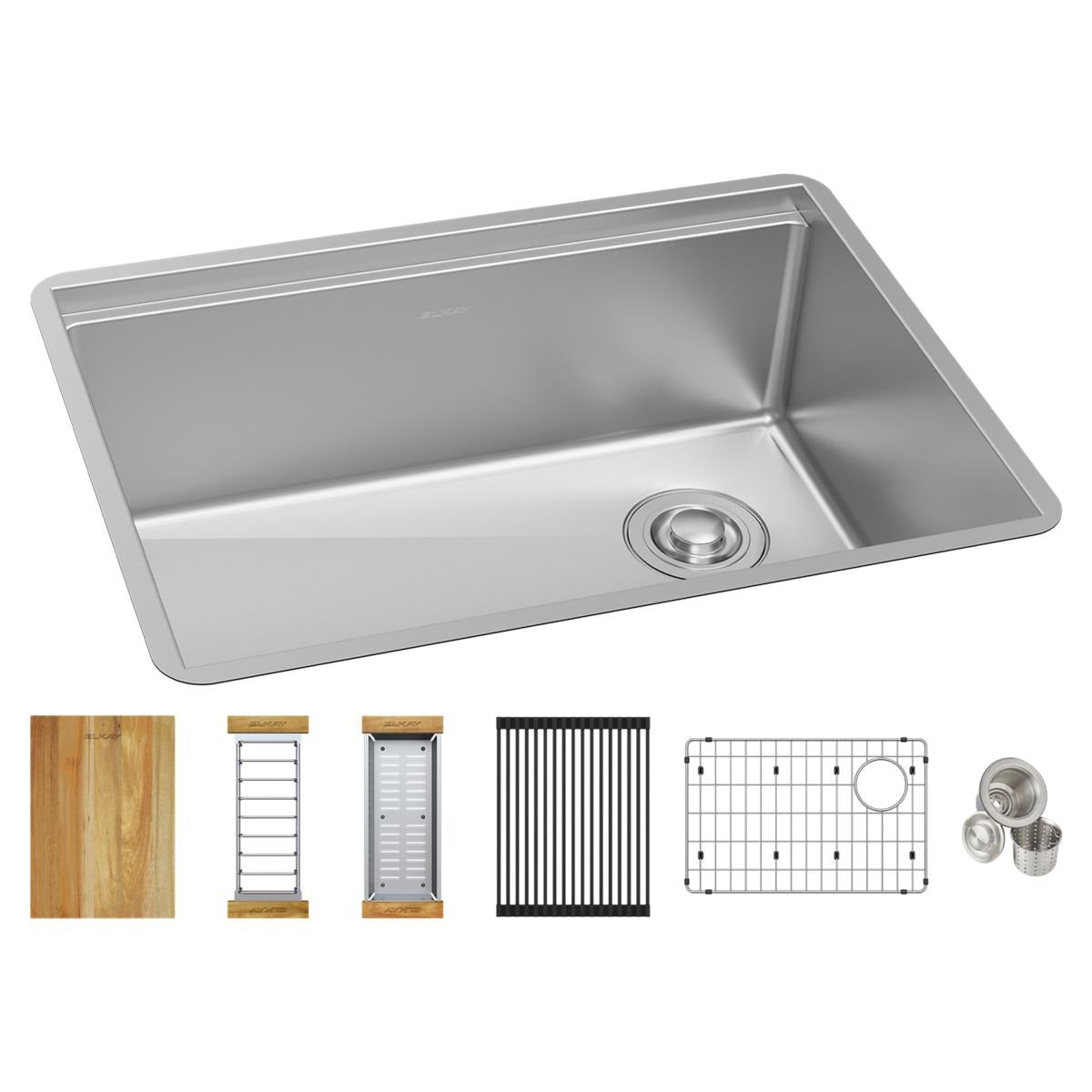 BSC PREFERRED Bsc Preferred ECTRU24169RTWC Workstation Sink 18 Gauge