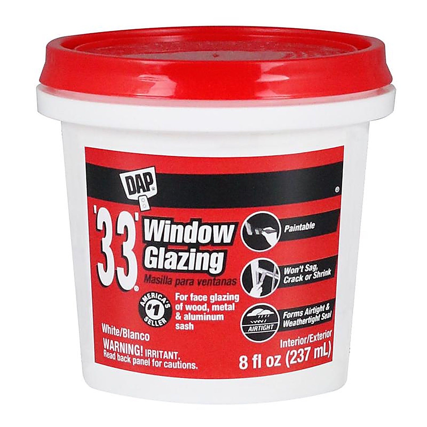 DAP Dap 7079812120 Glazing 33 Compound 1/2 pt (Pack of 12)