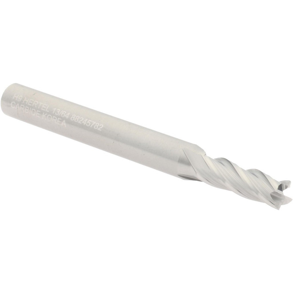 HERTEL Hertel 750154 Square End Mill 13/64 in 4 Flute Carbide