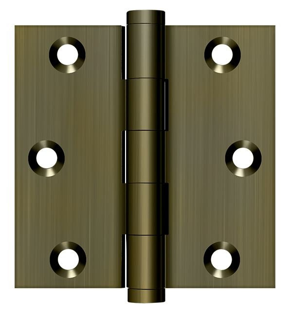 DELTANA Deltana DSB35 Square Hinge 3x3 Inches Antique Brass