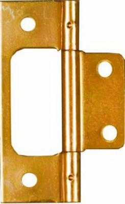 NATIONAL HARDWARE National Mfg N146-951 Non-mortise Hinge 3in Dull Brass 2 Pack