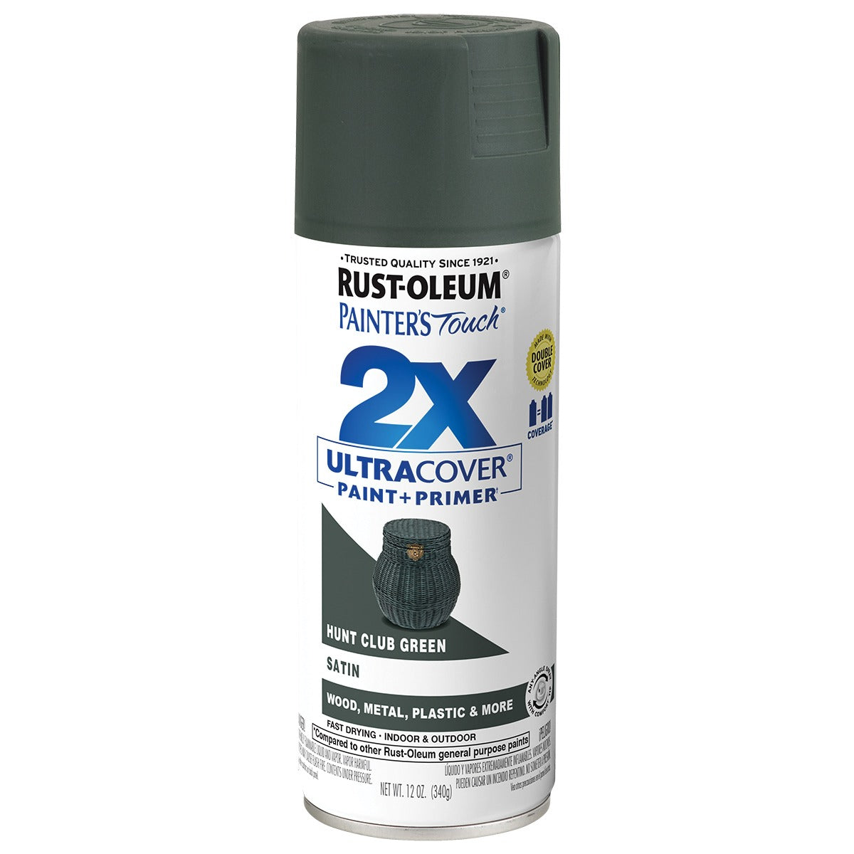 RUST-OLEUM Rust-Oleum 334072 Painter's Touch 2X Ultra Cover Satin Spray Paint 12 oz