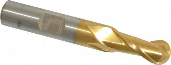 CLEVELAND CONTROLS Cleveland C39014 Ball End Mill 0.375 in 2 Flute Hss Tin