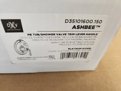 American Standard D35101600.150 Ashbee Platinum Nickel PB Tub/Shower Valve Trim Lever Handle