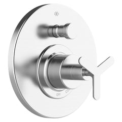 American Standard D35105670.100 Percy Polished Chrome Pressure Balance Tub/Shower Valve Trim with Tri-Spoke Handle