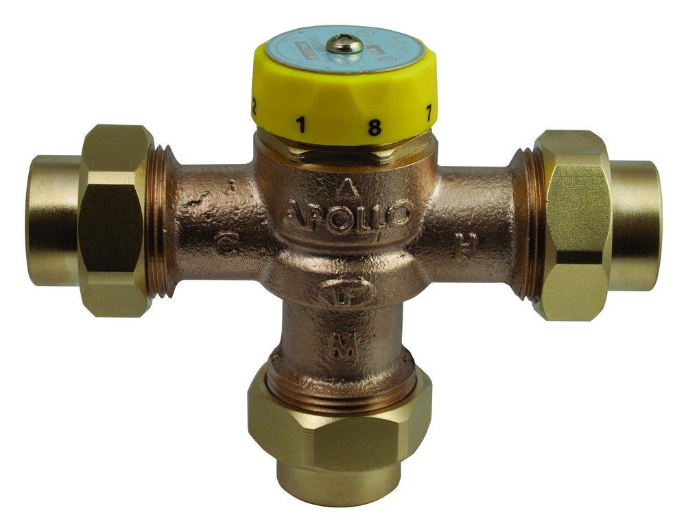 Apollo Valves 34ALF-214-BS 3/4 Inch Solder Thermostat Mixing Valve