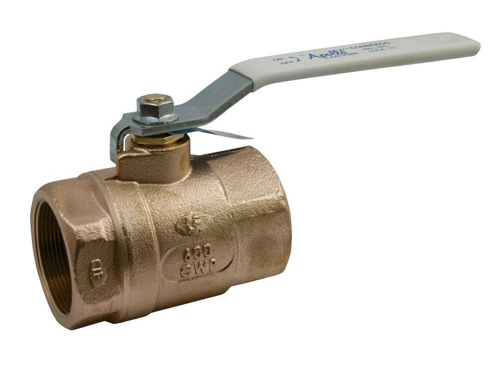 Apollo 70LF10101 70LF-100 Series 1/4 in. Bronze Standard Port FNPT Ball Valve