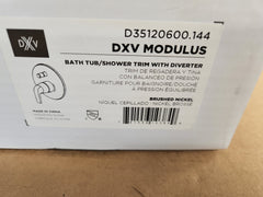 American Standard D35120600.144 DXV Modulus Brushed Nickel Bath Tub/Shower Trim with Diverter