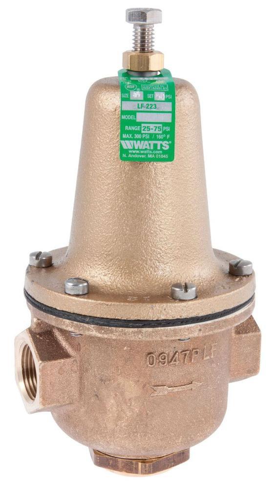 Watts 0298514 Series LF223 3/4 in. Brass FNPT Pressure Reducing Valve