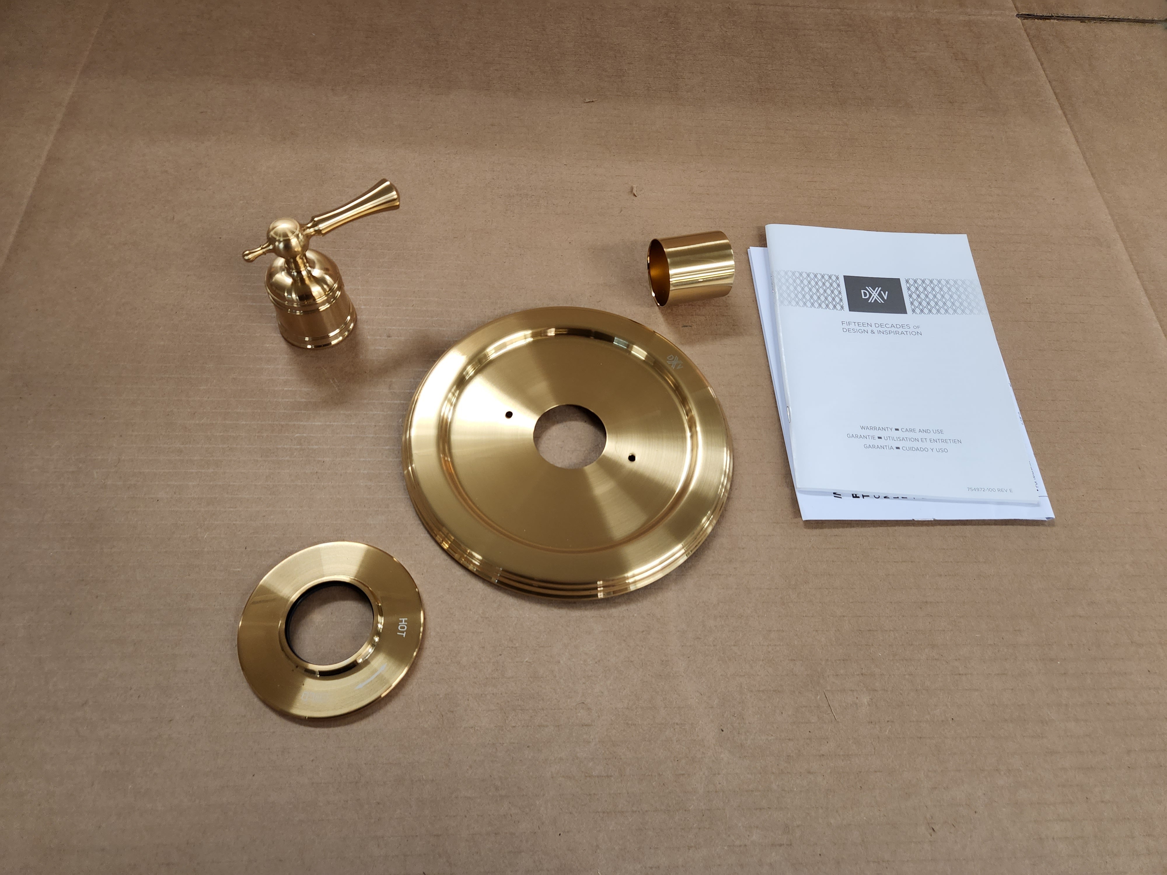 American Standard D35102510.427 Randall Satin Brass Thermo Valve Trim Lever Handle