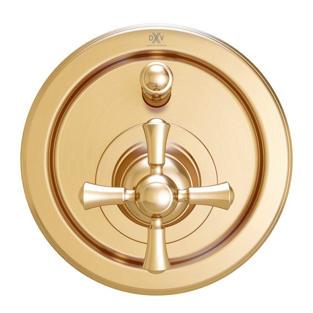 American Standard D35102640.427 Randall Satin Brass PB Tub/Shower Valve Trim Cross Handle