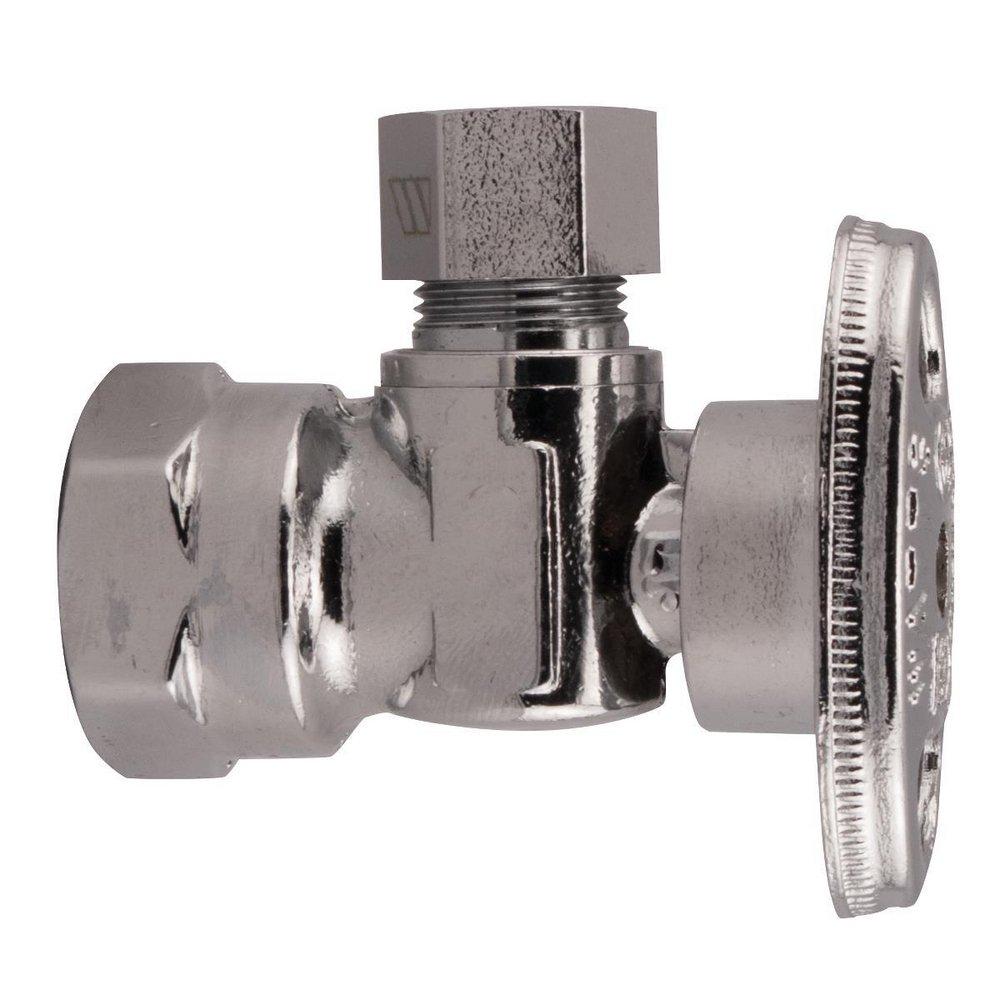 Sioux Chief 132-G2F1C04 KwikStop 1/2 x 3/8 in. FIPT x OD Compression Oval Handle Angle Supply Stop Valve