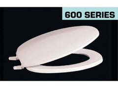 Centoco 600-001 Elongated Closed Front Toilet Seat in White