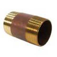 Jones Stephens N31004 3 x 3 in. IPT Red Brass Pipe Nipple