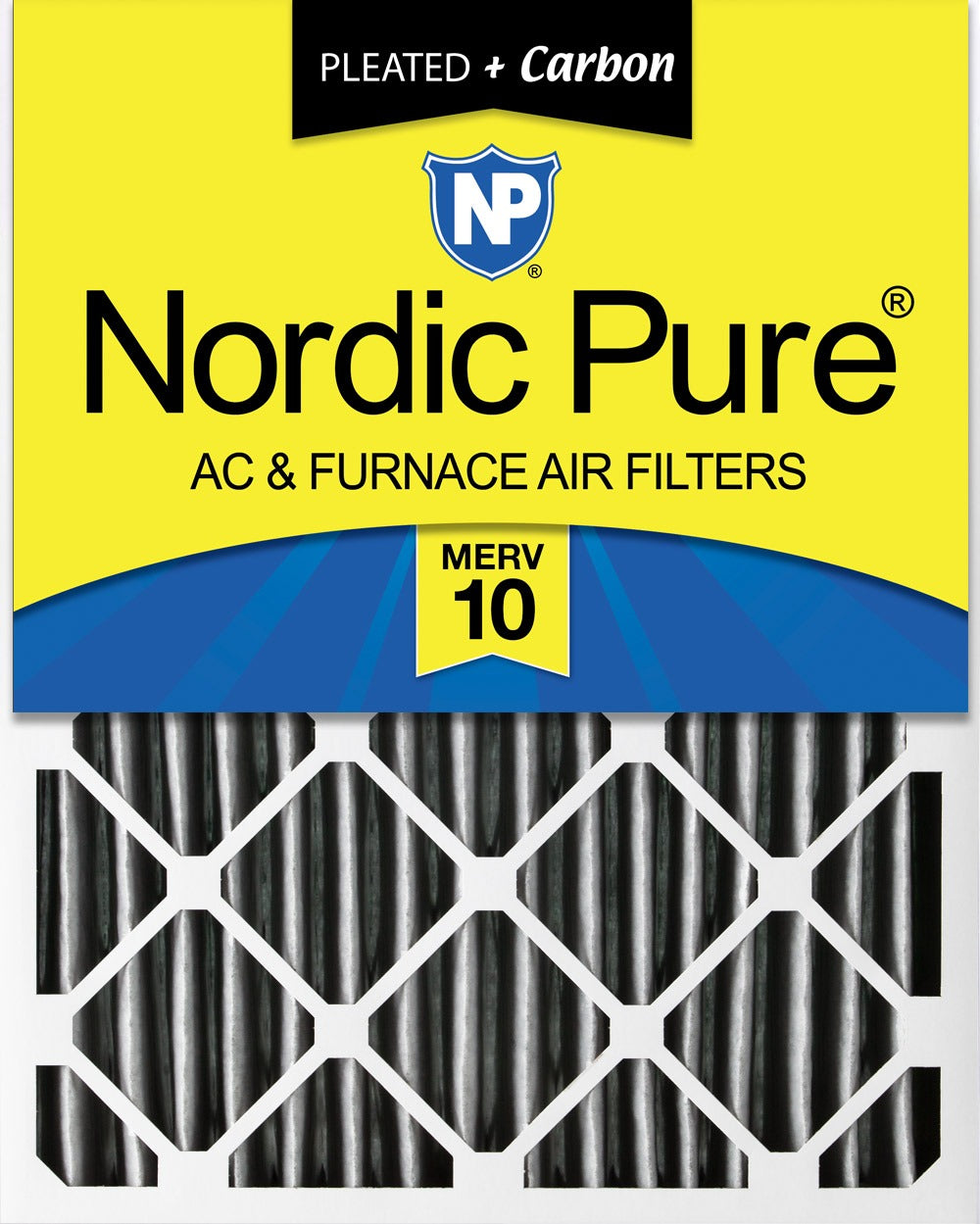 NORDIC PURE Nordic Pure 18x24x4PM10C-1 Merv 10 Carbon Air Filter