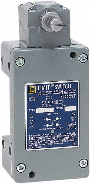 SCHNEIDER ELECTRIC Square D 9007CR53B2 Limit Switch Spdt Nc Rotary Head 600V