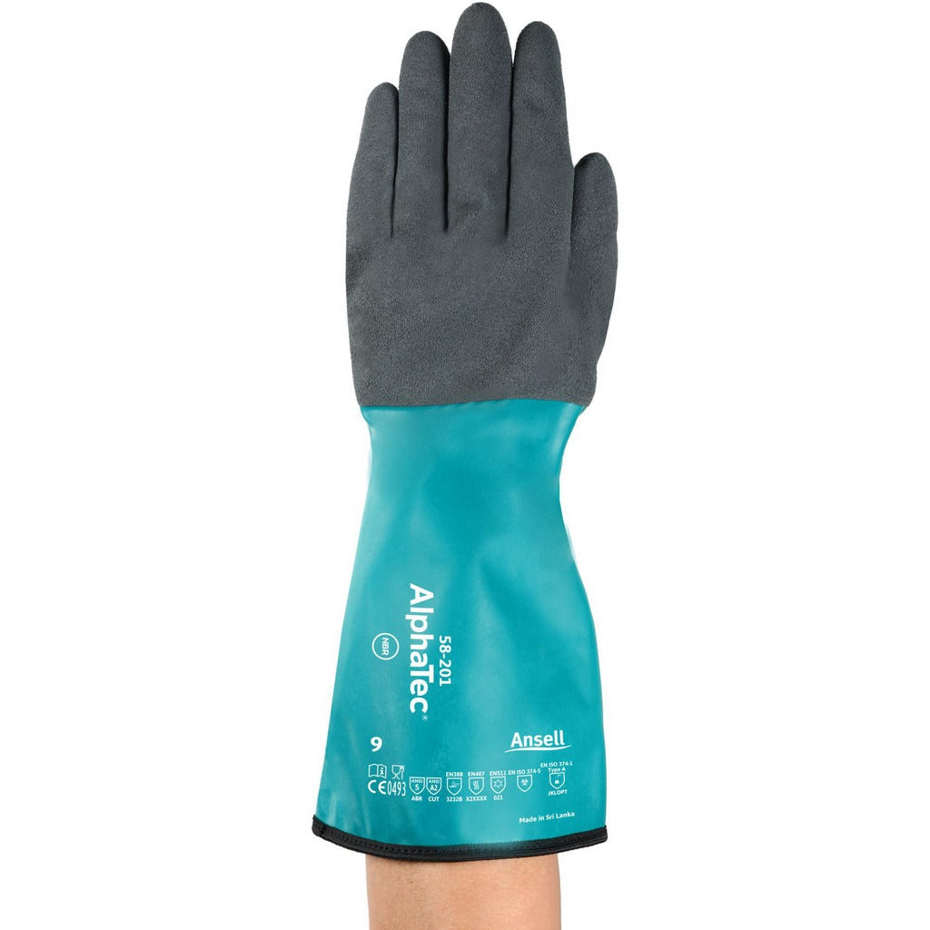 ANSELL Ansell 58201100 Chemical Resistant Gloves Xl Nitrile