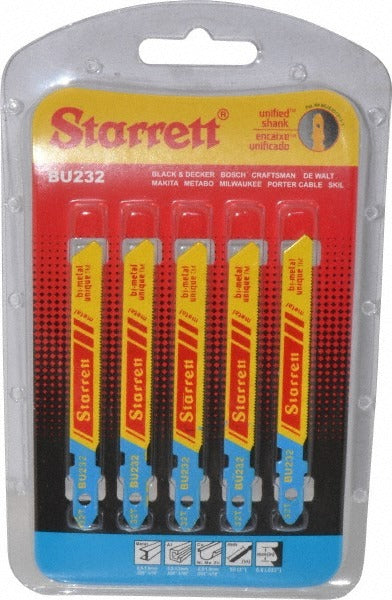 STARRETT Starrett 68731 Jigsaw Blade Bi-metal 32 Tpi U-shank 5 Pack