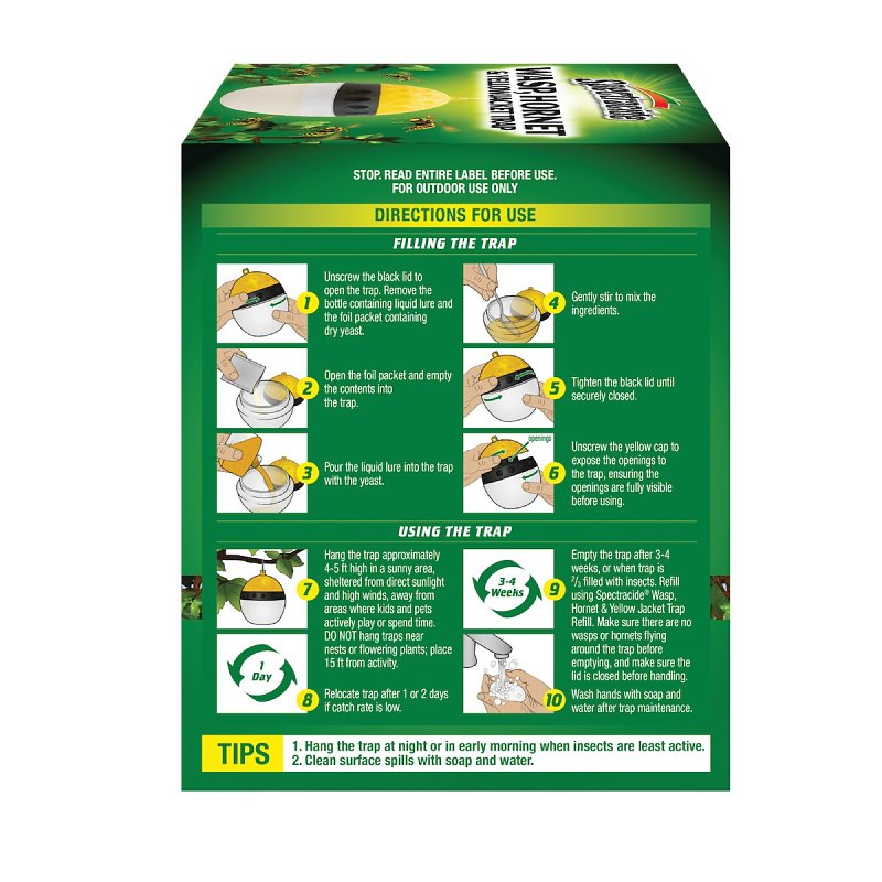 SPECTRACIDE Spectracide HG-97406 Wasp, Hornet and Yellow Jacket Canister Insect Trap 1-Count
