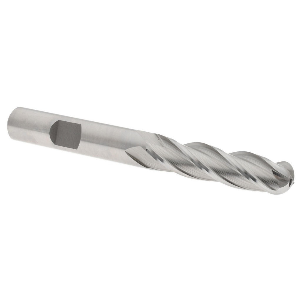 HERTEL Hertel GG021024 Ball End Mill 0.375 in 4 Flute Hss