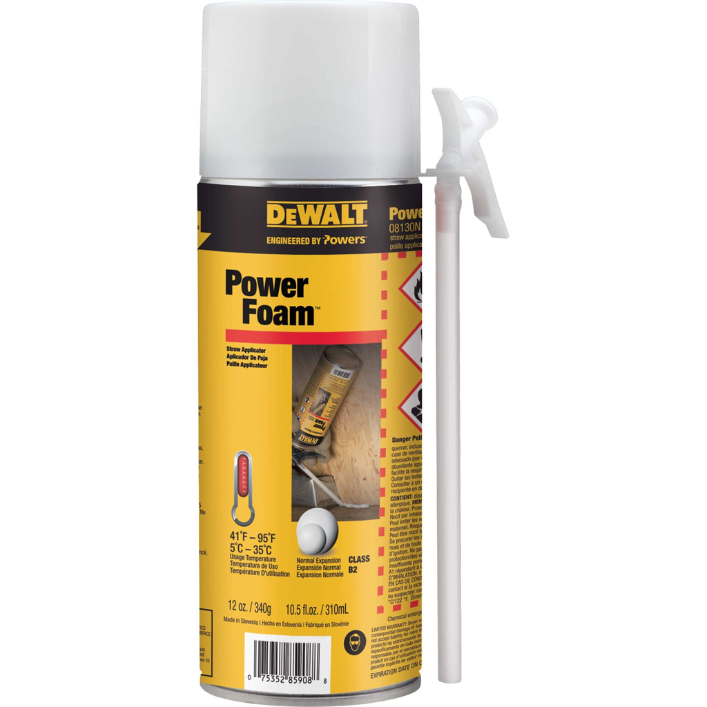 DeWalt 08130NPWR PWF 08130N-PWR 12Oz Foam Sealant