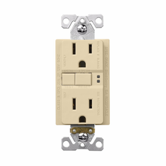 Eaton SGF15V Arrow Hart Wiring GFCI Duplex Receptacle 15 Amp 125 VAC NEMA 5-15R