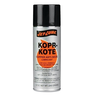 Jet-Lube 10041 Kopr-Kote High Temperature Anti-Seize and Lubricant 12 oz Aerosol Can